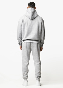 Brand Customized Breathable Men's <b>Matching</b> <b>Set</b> Pullover Oversized Hoodie <b>Jogger</b> Pants <b>Set</b> Blank 2 Piece Tracksuits - Product Image 3