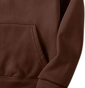 Sudadera con capucha para hombre de 400g, algodón y forro polar grueso, unisex, holgada, de color sólido. - Product Image 3