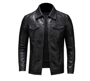New Winter Tall Men Brown Regular Boxy Fit Original Cowhide Leather Sheep Fur Biker Jacket Breathable Casual Plus Size Winter - Product Image 1