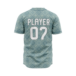 เสื้อเจอร์ซีย์ผู้ชายแบบสั่งทำพิเศษ สีแดงเลือดหมู ลายทาง พิมพ์ลายแบบซับลิเมชั่น คอกลม แขนสั้น ระบายเหงื่อได้ดี สำหรับทีมซอฟต์บอล - Product Image 5