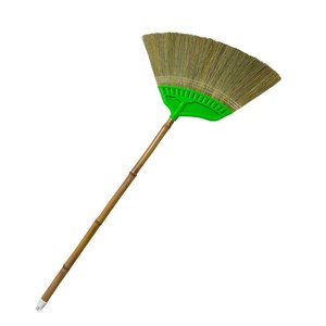 Kelelawar Rayung, Escoba con Mango de Bambú, Herramienta de Limpieza Tradicional Indonesiana de Fibra Natural - Product Image 1