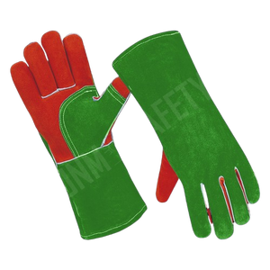 Guantes de Soldadura de Cuero Vacuno de Alta Calidad, Resistentes al Calor, Antivibración, con Puño de Seguridad Grueso, Guantes para Bomberos - Product Image 5