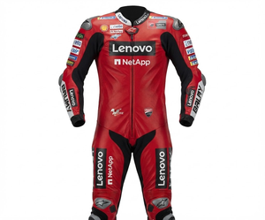 Combinaison de moto en cuir sur mesure de qualité supérieure MotoCP Racing 1 pièce, équipement de conduite avec bosse niveau 2 CE, fabriquée sur mesure - Product Image 1