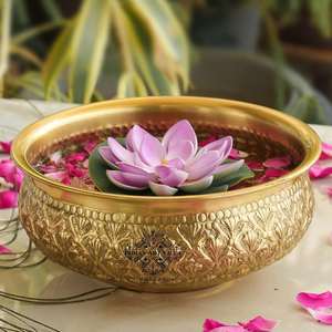 Nuevo Cuenco Decorativo Diwali con Soporte para Velas, Diya Flotante y Flores para Decoración Festiva del Hogar, Mesa, Bodas y Hoteles - Product Image 6