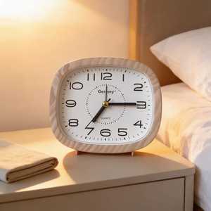 Natural Wood Desktop <b>Clock</b> Elegant Table Decoration - Product Image 2