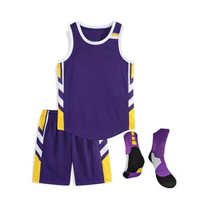 Crew Neck Basketball Jersey Unisex Round Collar Custom Breathable Mesh Top <b>Only</b> - Product Image 2
