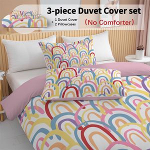 Set Copripiumino Rainbow Queen Size con 3 Pezzi (1 Copripiumino + 2 Federe 90x90) - Product Image 6