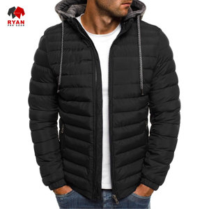 เสื้อแจ็คเก็ตพัฟเฟอร์คุณภาพสูงแบบกำหนดเองสำหรับผู้ชาย ผู้ใหญ่ และเด็ก  รับออกแบบโลโก้ตามสั่ง ODM OEM - Product Image 2