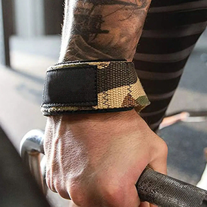 Sangles de poignet professionnelles en néoprène et coton pour l'haltérophilie, l'entraînement de force et les soulevés de terre – Antidérapantes et très extensibles - Product Image 6