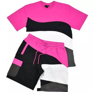 Ensemble décontracté homme respirant en coton molletonné 2 pièces (T-shirt à manches courtes et short) personnalisable OEM pour l'été – Conception numérique couleur personnalisée - Product Image 6