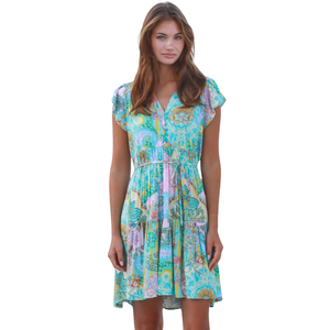 Vestido Mini Casual Estampado para Mujer, Ropa de Playa para Vacaciones - Product Image 1