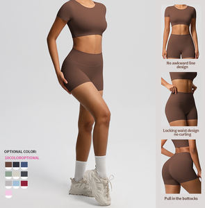 Ensemble de yoga et de fitness pour femmes, respirant et léger, de haute qualité, avec débardeur de sport et leggings très extensibles pour la salle de sport et le yoga au quotidien - Product Image 3