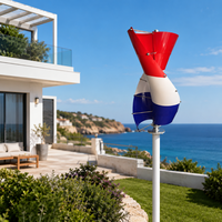 Aerogenerador de Eje Vertical Tipo V de 2KW, 3KW, 5KW, Bajo Ruido, Generador Eólico Maglev para Sistema de Energía Híbrido Comercial