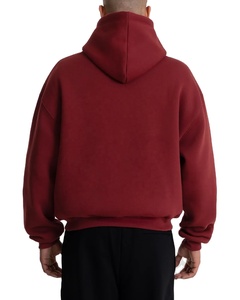 Vintage lavage hiver hommes coton/polyester mélange polaire lourd coupe régulière lavé à l'acide Streetwear goutte épaule à capuche - Product Image 4