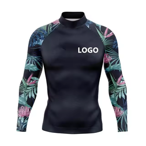 Breathable 2026 Quick Dry Anti-Bacterial <b>Men's</b> Rash Guard BJJ MMA <b>Compression</b> <b>Shirt</b> Custom Logo Gym Training Grappling Fightwear - Product Image 4