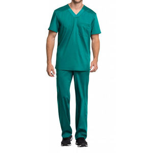 Achetez une tenue médicale pour hommes, nouvelle conception, confortable, respirante, sur mesure, en tissu sergé léger, matière spandex. - Product Image 5