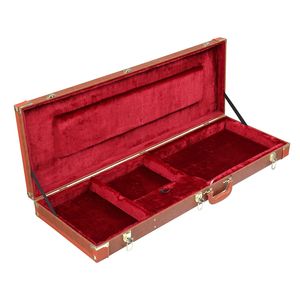 Custodia rigida quadrata in PU marrone per chitarra elettrica 82303602, compatibile con ST TL Burning Fire 170 Style, protezione per strumenti musicali - Product Image 3