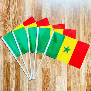 Drapeaux à main personnalisés OEM ODM en polypropylène tissé imprimé numériquement, respirants, grande taille, 14x21cm/5.5x8.2inch avec logo - Product Image 6
