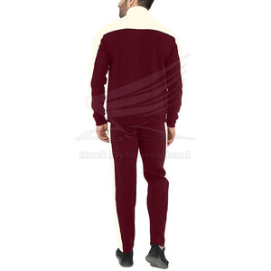 Survêtement d'hiver pour homme en coton 100% uni, style décontracté, avec logo personnalisé, fermeture éclair, finition lisse, taille parfaite - Product Image 5