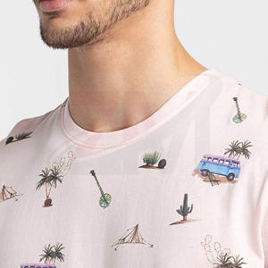 T-shirt en coton 100% biologique pour homme, impression personnalisée, tissu épais, vêtements décontractés, vente en gros, haute qualité, marque personnalisée - Product Image 4