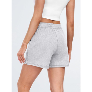 Shorts Deportivos de Felpa para Mujer, Estilo Retro, Lavados y Desgastados, Ecológicos, Sostenibles, Ropa Deportiva para Mujer - Product Image 2