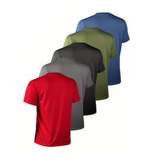 Chemises de sport décontractées pour hommes - Séchage rapide, protection solaire, respirantes, anti-rides pour l'entraînement et la salle de sport - Product Image 2