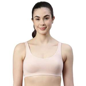 Soutien-gorge de sport pour dames sur mesure 95% coton 5% Spandex Pearl Color-Meilleur prix d'usine au Bangladesh - Product Image 1