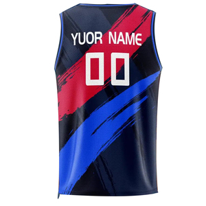 Maillot de basketball personnalisé pour garçons avec nom et numéro, grande taille, en polyester, débardeur athlétique sans manches pour l'entraînement, OEM - Product Image 3