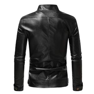 Veste de motard rétro en cuir de vache véritable pour homme, noire, de qualité supérieure, pour l'hiver, fabricant et fournisseur OEM ODM en gros - Product Image 2