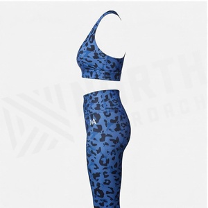 Ensemble de yoga 2 pièces North Approach, imprimé camouflage, haut court dos nageur et short taille haute, anti-transpiration et respirant, vêtements de sport - Product Image 3