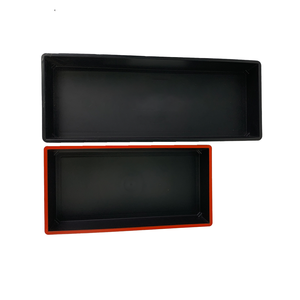 Plateau de service rectangulaire classique en ciment écologique effet givré pour fêtes, sashimi, sushi, saumon, poisson, fruits de mer, présentation en restaurant - Product Image 6