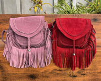 Sac à bandoulière personnalisé à franges en cuir suédé véritable au design moderne pour femmes sac à main à bandoulière de luxe en cuir véritable de haute qualité