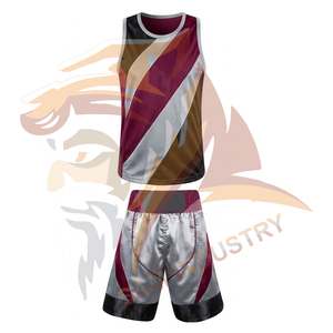Ensemble de veste et short de boxe 100% polyester, uniformes de boxe unisexes, vente en gros, uniformes de kick-boxing personnalisés, unis - Product Image 2