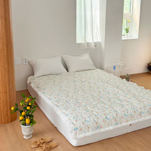 Edredón Acolchado Relleno de Fibra de Maíz Coreano, Diseño Floral de Verano, Juego de Ropa de Cama Suave y Acogedor con Volantes para el Hogar, 180x220cm - Product Image 2