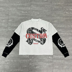 Camiseta Extra Grande para Hombre, Edición Premium, Nueva Llegada, Tejido de Poliéster/Algodón Transpirable, Camisetas Casuales - Product Image 2