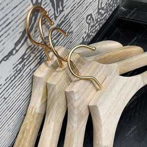 Khadim Handicrafts Wooden Carved Polygon Clothes <b>Hangers</b> Non Slip Eco-Friendly Luxury Design Wardrobe Closet Retail Display - Product Image 6