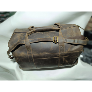 Bolsa de Viaje de Cuero Vacuno Hecha a Mano, Bolsa de Viaje para Pasar la Noche al Mejor Precio - Product Image 3