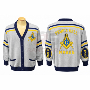 Royal Heritage Masonic Premium Knit Sweater for Men – Custom Embroidered Freemason Symbol Winter Pullover - Product Image 3