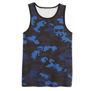 Camiseta sin mangas de verano para hombre, de secado rápido, para gimnasio, de ajuste regular, tejida, 100% algodón orgánico, venta al por mayor - Product Image 2