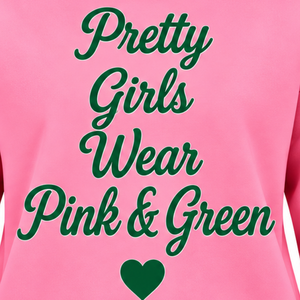 เสื้อสเวตเชิ้ตคอเต่า AKA Pink 1908 สำหรับผู้หญิง ปักลายตัวอักษรกรีก แขนยาว ชายเสื้อแบบริบ ทรงลำลอง - Product Image 6