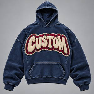 Sudadera con Capucha Personalizada para Hombre, de Algodón y Poliéster, para Marcas de Ropa Estadounidenses, Bajo MOQ, Suministro al por Mayor - Product Image 3