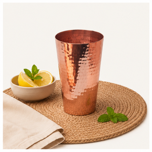 Handmade Pure Hammered <b>Copper</b> <b>Cup</b> Large Ayurvedic Water Tumbler for Health Benefits Eco-Friendly Heavy Gauge <b>Copper</b> Drinkware - Product Image 6