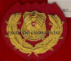 High Quality Custom Embroidered 3D Lace <b>Sew</b>-On Badge with Anchor and Laurel Wreath for Garment Uniform - Product Image 4