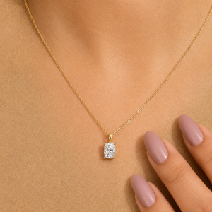 จี้เพชรทรงคุชชั่น 1.5 กะรัต สไตล์วินเทจ แบบเม็ดเดี่ยว (รับรองโดย IGI) ทองคำ 14k - Product Image 3