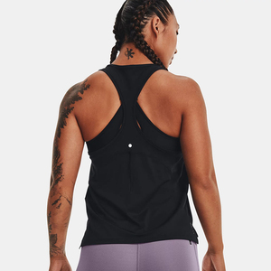 Débardeur noir tricoté ample pour femme, sans manches, avec découpes latérales profondes, léger, décontracté, pour l'été, le yoga, la gym, le fitness et le sport - Product Image 5