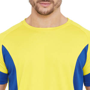 Camiseta Deportiva de Secado Rápido de Alto Rendimiento para Hombre, Diseño 2026, Panel en Contraste, Corte Ajustado, Ropa de Gimnasio OEM - Product Image 5