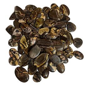 Cabujón de jaspe de capuchino Natural de grado AAA +, fabricación de joyas de piedras preciosas sueltas únicas, lote al por mayor vendido, gemas Trimurti de terceros - Product Image 3