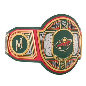 Cinturón de Campeonato Deportivo Personalizado Inspirado en los Minnesota Wild, Coleccionable Premium para Fanáticos del Hockey, Ecológico, de Cintura Alta FITLER - Product Image 3
