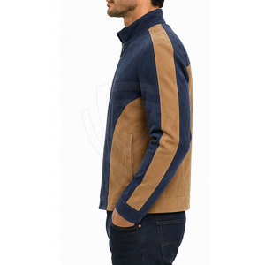 Custom <b>Suede</b> <b>Leather</b> <b>Jacket</b> With Smooth Soft Finish Stand Collar Design For Fashion Brands Retail Stores And Wholesale Orders - Product Image 6