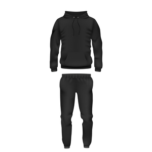 Chándal Deportivo Personalizado para Hombre y Mujer, Invierno, 2 en 1, Ecológico, 100% Algodón, con Capucha, Estampado de Puntos, Ligero, Largo - Product Image 1